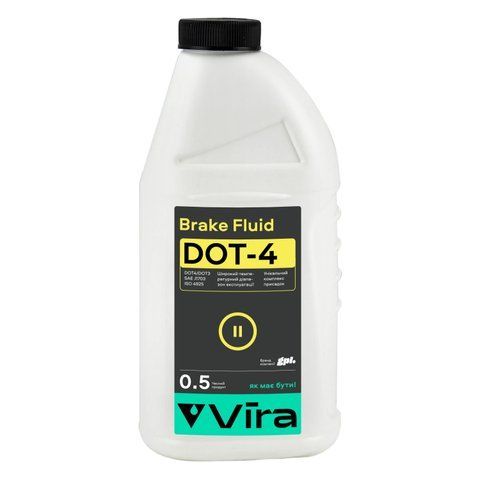 Рідина гальмівна VIRA Brake Fluid DOT-4 0,5 л (VI1001) VI1001 фото