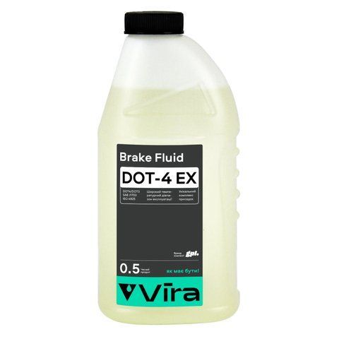 Рідина гальмівна VIRA Brake Fluid DOT-4 EX 0,5 л (VI1201) VI1201 фото