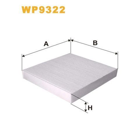 Фільтр салону WIX FILTERS Citroen C-Crosser, C4 Aircross, Isuzu D-Max, Mitsubishi ASX, Lancer V (WP9322) 327284 фото