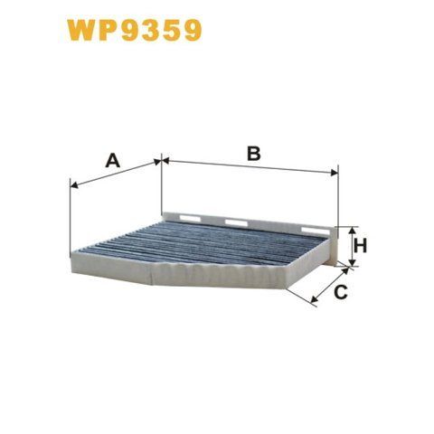 Фільтр салону WIX FILTERS Audi A3 II, Q3, Seat Alhambra II, Altea, Leon II, Toledo III, Skoda Octavia (WP9359) 329359 фото