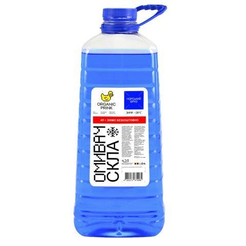 Омивач скла зимовий ORGANIC PRINK -20 &deg;С "Морський бриз" 4,2 л (012037) 012037 фото