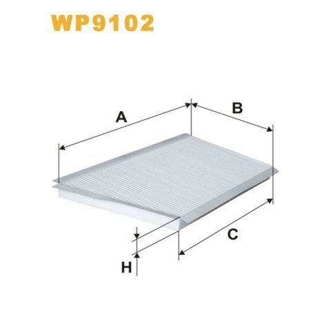 Фільтр салону WIX FILTERS Mercedes C (W203/C203/T203), CLC (CL203), CLK (A/C209) (WP9102) 326912 фото