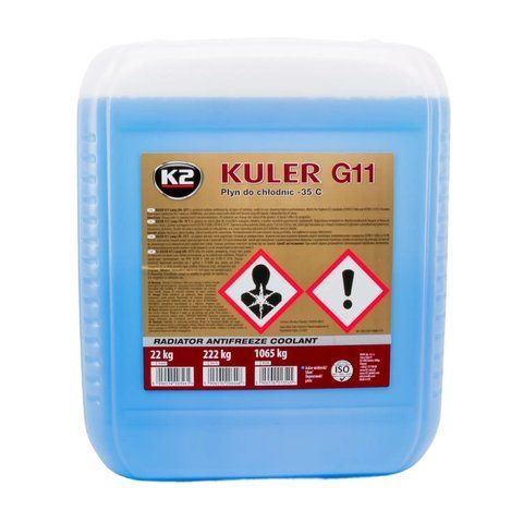 Рідина охолоджуюча K2 Kuler Long Life -35 &deg;C G11 блакитна 22 кг (W406N) K20496 фото